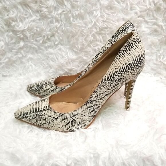 Liliana Black & White Printed Pumps size 10 - Picture 4 of 9